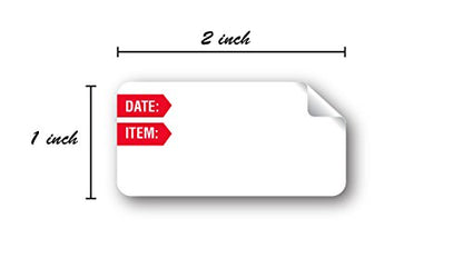 250 Freezer Labels / 1" x 2" Restaurant Quality Freezer Labels/Food Prep Labels/Made in The USA - size: Red Freezer 1” x 2”