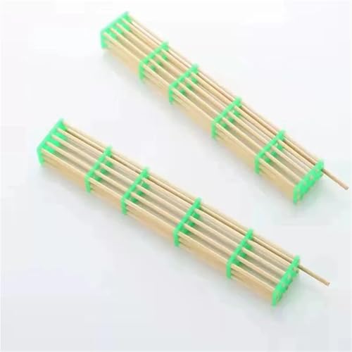 Queen Bee Cage 20Pcs Lengthened Bamboo Queen Bee Cage King Isolation Transport Cages Beekeeping Tools for Beekeeping Supplies