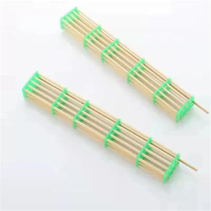 Queen Bee Cage 20Pcs Lengthened Bamboo Queen Bee Cage King Isolation Transport Cages Beekeeping Tools for Beekeeping Supplies
