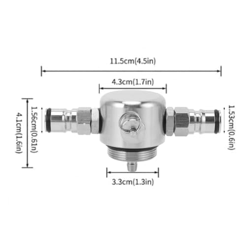 AMONIDA 304 Stainless Steel Beer Keg Spear for Home Brewing Enthusiasts,45psi Security Valve for Safe Dispensing,Double Ball Lock Design,Erosion Proof Construction Small Kegs