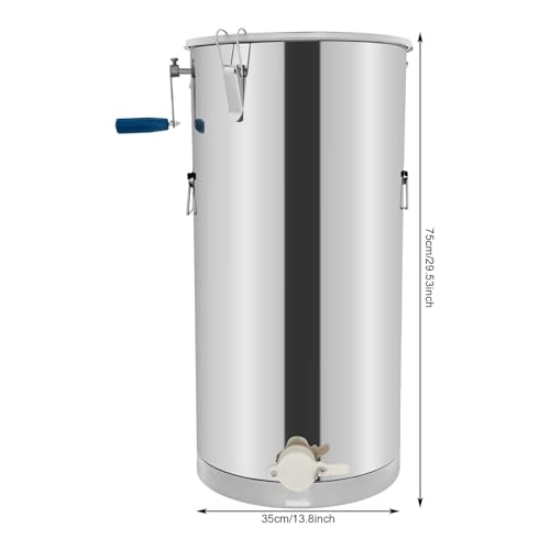Stainless Steel Manual Honey Extractor, Household Beekeeping Machine Honey Presser Beeswax Press Tool Honey Presser Manual Beekeeping Extraction Tool for Honey Fruits Vegetables Juice (Style B) - color: Style B