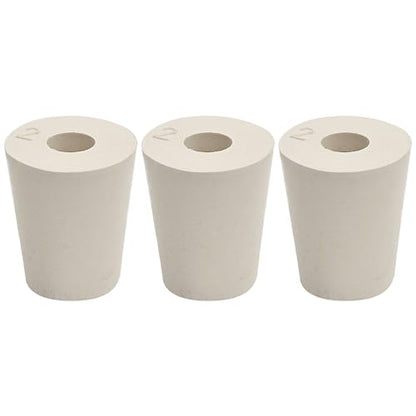 1 X Drilled Rubber Stopper #2 (Set of 3)