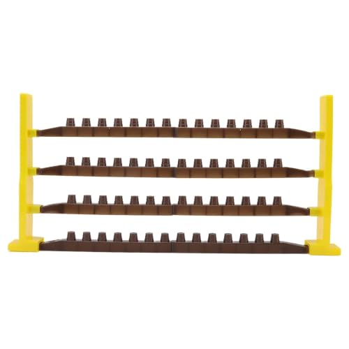Beekeeping Queen Cell Cup Holder Frame Bar and Mounted Queen Cell Cups 2 pcs Sides and 4 pcs Cell Cup Holder Bars
