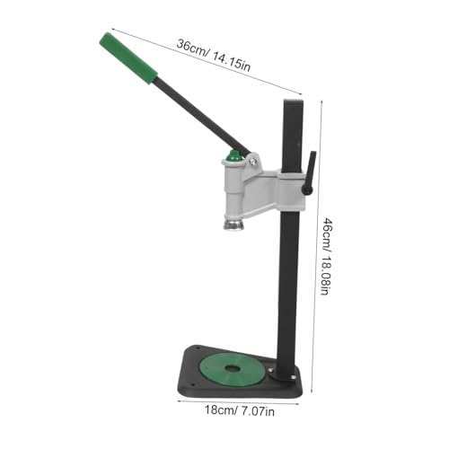 Manual Bottle Capper Tool for Glass Bottles Heavy Duty Iron Construction with Adjustable Height from 7.8" to 18.3" Detachable Design and Stable Tabletop Base for Parties and Bar