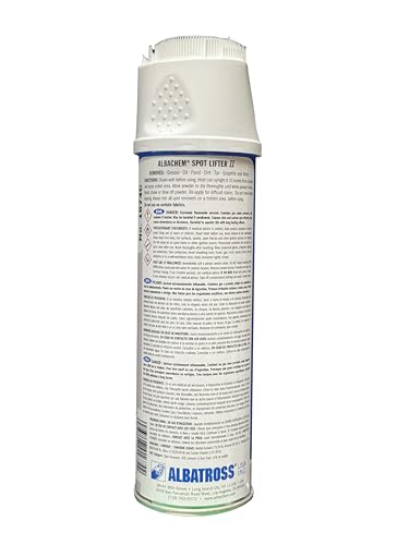IDS INTERNATIONAL DESIGN SUPPLIES AlbaChem Spot Lifter II – Powerful Powdered Stain Remover for Grease, Oil & Food | Safe on Fabrics | Non-Flammable & Residue-Free | 12 oz