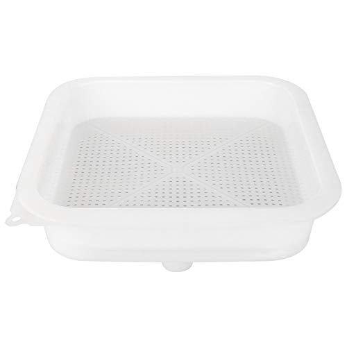 Double Layer Honey Strainer Sieve, Food Grade Beekeeping Tools, Fine Mesh for Honey with Coarse and Fine, Includes Funnel for Pouring, PP