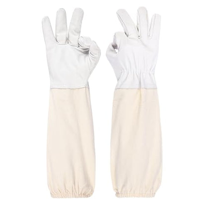 Beekeeping Gloves - Thickened Goatskin Bee Gloves for Men Women - Beekeeping Supplies - size: X-Large
