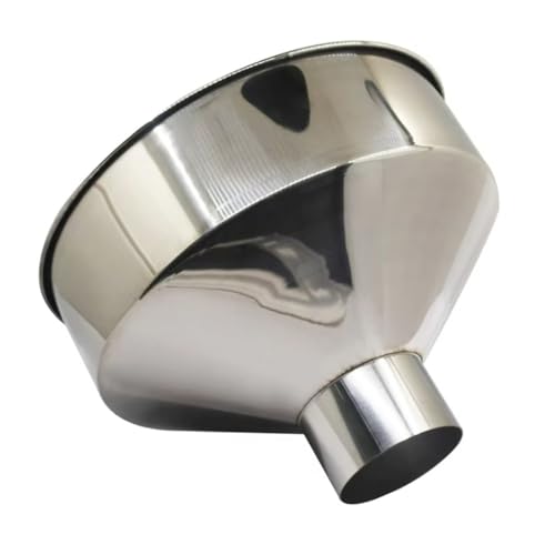 24/28cm Diameter Stainless Steel Funnel for Beer Butter Industrial Liquid Filling Wide Mouth Hopper Filter Tools(240mm) - size: 240mm