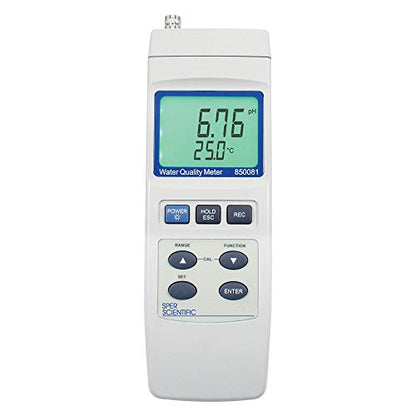 Sper Scientific Water Quality Meter Kit 850081 - pH, TDS, ORP, DO, Conductivity, Salinity, Temperature, and mV Meter - with Interchangeable Probes, Calibration & Carrying Case - 2 pc - size: 2 Pack