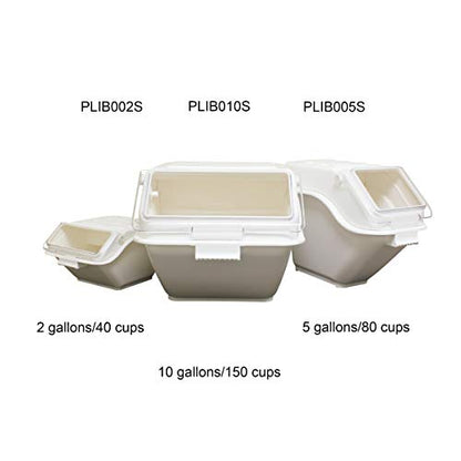 Thunder Group PLIB002S Shelf Ingredient Bin 2 Gallon (40 Cup) 11-3/4" X 14-1/2" X 8-5/8"