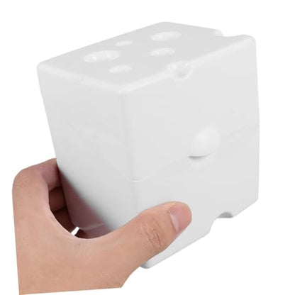 Hemoton Airtight Plastic Cheese Storage Box with Flip Lid 1pcs White Abs Refrigerator Cheese Saver Container for Fridge Food Organization