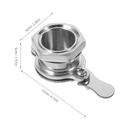 SEWACC Stainless Steel Honey Gate Valve and Honey Tap for Beekeeping Extractor Bottling Equipment Liquid Dispensing Valve Compatible with Gallon Buckets for Harvesting