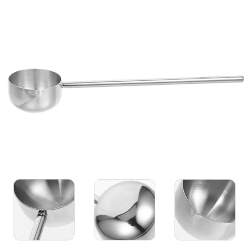 Stainless Steel Soup Ladle Long Handle Water Ladle for Kitchen Cooking Serving Soup Oil Dipping Home Restaurant Canteen Use 10.43X2.36X1.37In