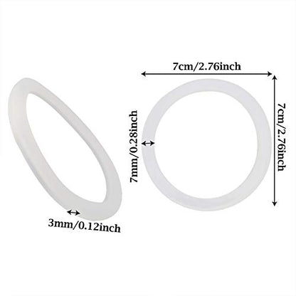 Honbay 12PCS Silicone Seal Rings Reusable Leak Proof Sealing Gaskets Replacement for Mason Jar Lids (Regular Mouth 70mm)