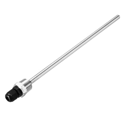 uxcell 8mm Dia G1/2 Thermowell Weldless Stainless Steel 304 with Cable Gland 250mm Length for Beer Fermenter, Black - color: Black, size: G1/2 x 250mm