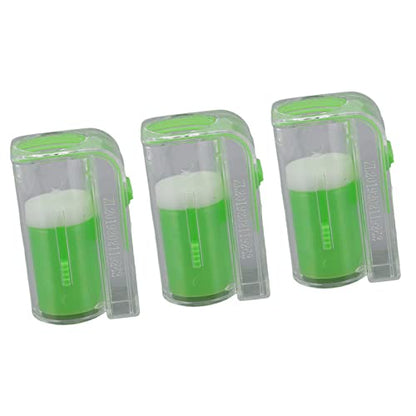 3Pcs Queen Bee Marking Cage Catcher, Queen Bee Marking Bottle, Plastic One Handed Bee Queen Marker Bottle Beekeeping Tools for Beekeepers (Green) - color: Green