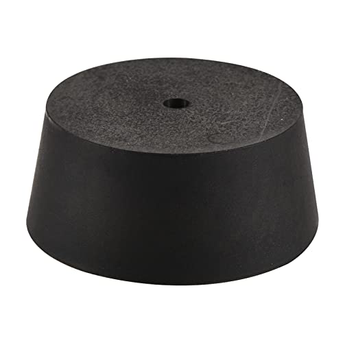 MECCANIXITY Rubber Tapered Plug 48mm to 56mm with Hole Test Tubes Bungs Stopper Black for Lab Home - size: 48mm - 56mm