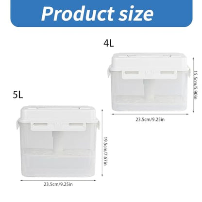 Plastics Pickle Jar with Handle Kimchi Press and Fermentation Box Sealed Container Kitchens Food Storage Organizers - color: 5