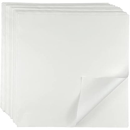 CAMKYDE Deli Paper Sheets 12" X 12" 100PK, Grease Proof Sandwich Wrapping Paper (White) - color: White