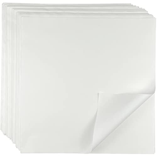 CAMKYDE Deli Paper Sheets 12" X 12" 100PK, Grease Proof Sandwich Wrapping Paper (White) - color: White