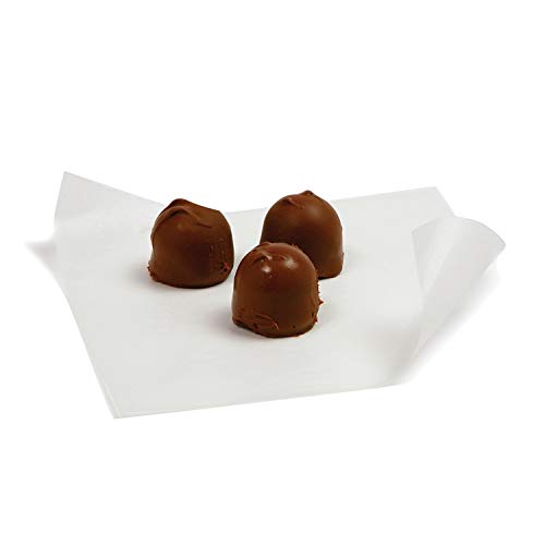 Twisting Wax Paper Sheets for Food (500)– Rectangle Caramel Wrappers Non Stick –Semi Translucent Confectioners Patty Paper