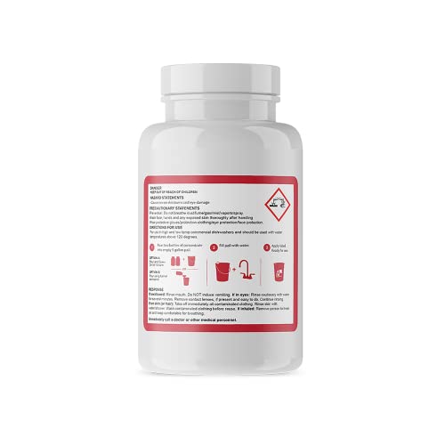 Commercial Dishwasher Detergent - Makes Twelve 5-Gallon Pails - Powerful Commercial Dish Soap - For High Temp Machine and Low Temp Dishwasher Detergent