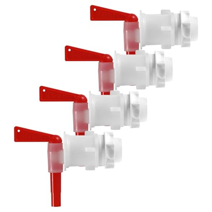 Plastic Spigot Bottling Spigot, 4PCS Beer Faucet Tap Plastic Spigot for 5 Gallon Bucket Beer Fermentation Spigot Homebrew Bucket Fermenter - color: Red, size: 4PCS