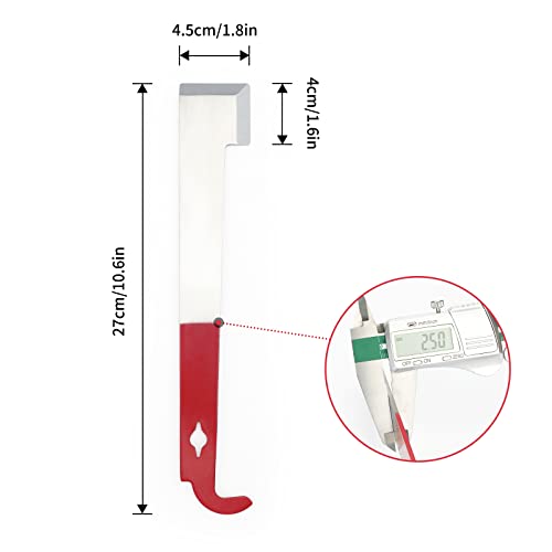 KINGLAKE GARDEN J Hook Hive Tool,2PCS Stainless Steel Hook Hive Tool,10.6 Inch Beekeeping Equipment,J Shaped Beekeeper Tool for Efficient Beekeeping,Beekeepers Supplies