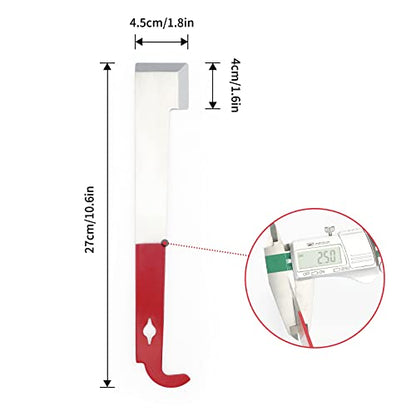 KINGLAKE GARDEN J Hook Hive Tool,2PCS Stainless Steel Hook Hive Tool,10.6 Inch Beekeeping Equipment,J Shaped Beekeeper Tool for Efficient Beekeeping,Beekeepers Supplies