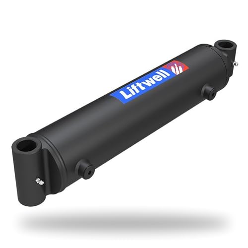 Liftwell Hydraulic Cylinder 2x16 - Double Acting Cross Tube Hydraulic Cylinder 2" Bore x 16" Stroke - 3000 PSI Welded Cylinder with SAE #6 Ports, Tractor Loader & Front-End Loader Replacement - color: 2" Bore, size: 16" Stroke