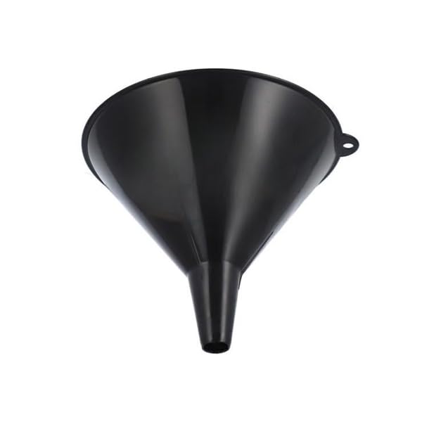 Bistras Jumbo 8" Extra Large Plastic Funnel for Automotive Use - Kitchen Funnels for Filling Bottles, Jars, Containers or Lab Use - Oil Funnel for Gas, Car Oil, Lubricants and Fluids (1)
