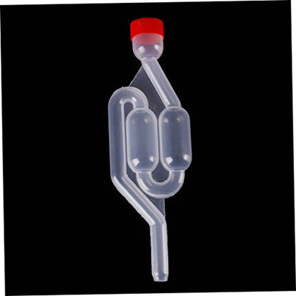 Wine Fermentation Airlock Kit Stopper Exhaust Valve High Transparent S Shape for Brew Beer Wine Making 10PCS Red Home Kitchen Tools
