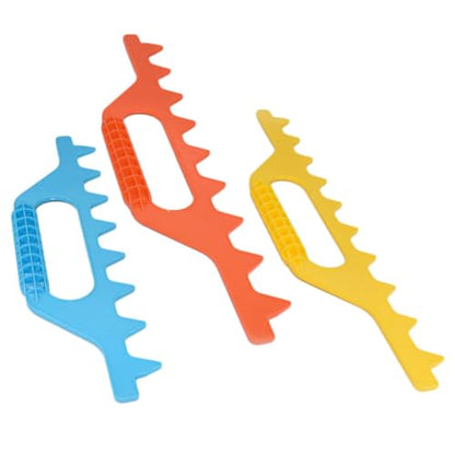 Totority Plastic Beekeeping Frame Measuring Rake Hive Distance Spacer Tool for Beehive Frames Beekeeping Supplies Patio Garden Random Color