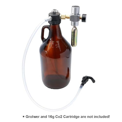 Tap Kit for Growler – Portable Beer Dispenser With CO2 Regulator & Picnic Tap, Homebrew Kegging Equipment for Outdoor Use