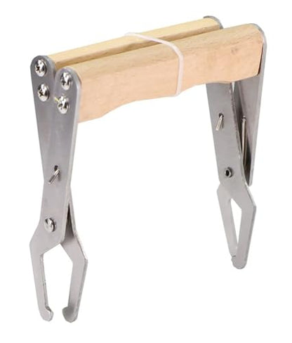 Bee Hive Frame Grip Stainless Steel Bee Frame Clip Beekeeping Clamp Tools Nests Box Holder Capture Beehive Equipment Queen Rearing System Tool for Beekeeeper(Natural) - color: Natural