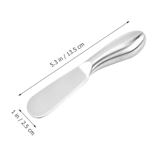 Unomor 3pcs Stainless Steel Butter Cutter and Cheese Spatula Set with Hollow Handles for Home Baking and Restaurant Use