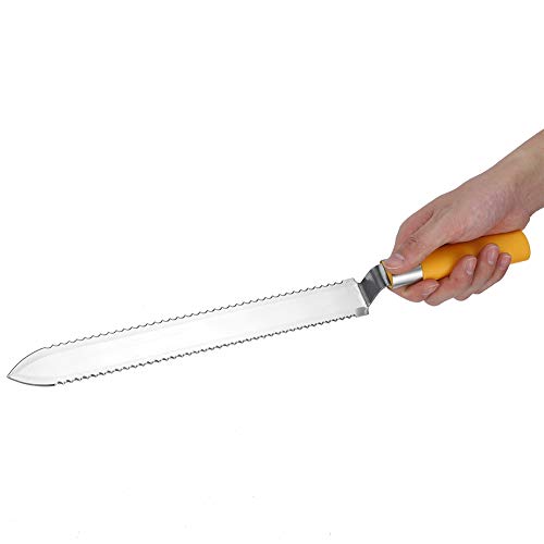 Agatige Honey Uncapping Knife, Serrated Stainless Steel Honey Extractor Harvesting Knife for Wax Removal and Beehive Maintenance