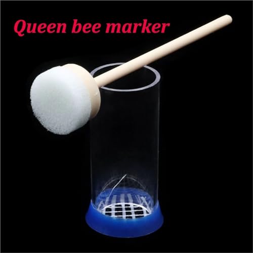 10pcs Bee Queen Marking Cage Bottle Box with Soft Plunger Marker Non-Toxic Beekeeping Equipment for Beekeeper