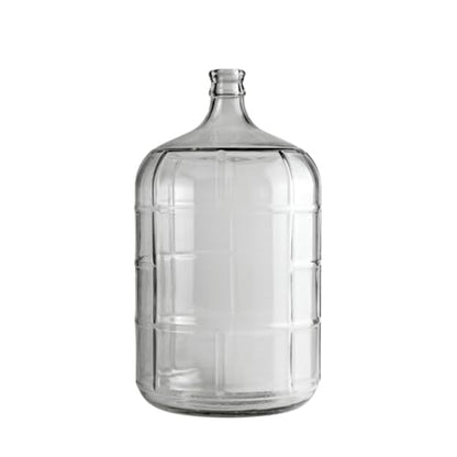 5 Gallon Carboy FE320 Clear Bundle with Fastrack 3 Piece Airlock Set for Fermenting Wine and Beer with Drilled Stopper Durable Bung and transparent Airlock
