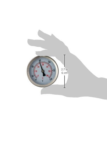 Fast Ferment Stainless Steel Thermometer. Compatible with our 3 Gallon, 7.9 Gallon and 14 Gallon Conical Fermenters. FasterFerment Accessories (Stainless Steel Thermometer)