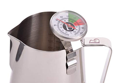 Brewista Short Frothing Thermometer-5-Inch with Clip , 5-Inch, Stainless Steel