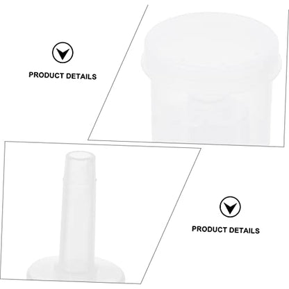 2pcs Transparent Plastic Wine Exhaust Valves Three-piece Check Valve for Fermentation for Red and Wine Home Brewing Leak Reusable