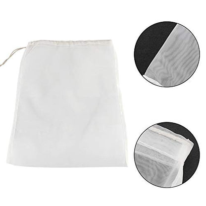 100 Mesh Fine Strainer Bags, 45x62cm Reusable Food Grade Wine Filter Bag Nut Milk Bags Coffee Cheese Cloths Strainer for Straining Food Nut Milk Brewing Needs