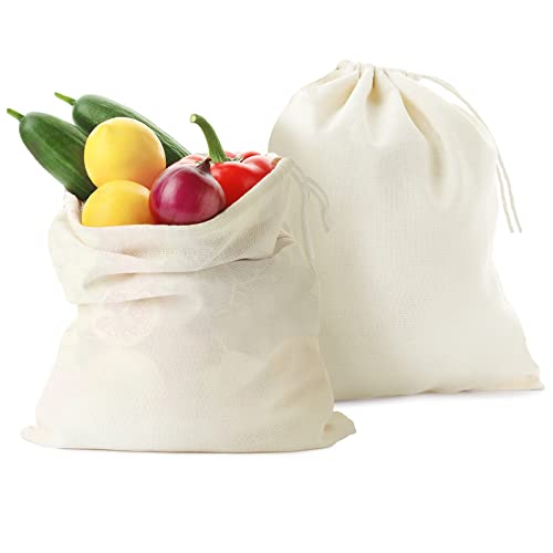 Boao 50 Pcs Cheese Cloth Tea Filters - Reusable 8 x 10 Inch Tea Bags for Loose Tea, Coffee, Soup and Spice Straining