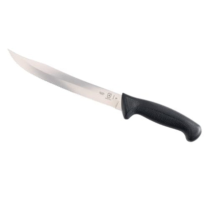 Mercer Culinary Millennia Black Handle Scalloped Utility Slicer, 9-Inch - style: Utility Slicer 9-Inch