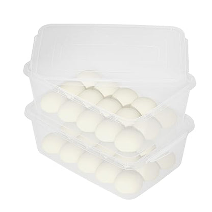 Vababa 2-Pack 16 L Pizza Dough Proofing Box with Lid, Dough Rising Box | Clear Food Pizza Storage Container, Large Capacity, BPA-Free, Dishwasher Safe, for Sourdough, Bread Dough & Pizza Dough