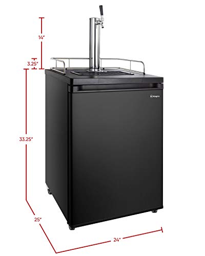 Kegco HBK309B-1 Keg Dispenser, Black - color: Black, size: 1 Tap