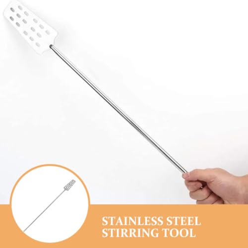 Didiseaon Stainless Steel Wine Stirring Rod for Home Brewing and Fermenting Lightweight Sturdy Mixer Tool for Wine Professional Reusable Stirrer for Home Brewing Enthusiasts