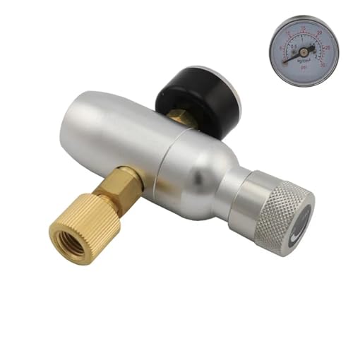 WHYLE Home & Brewing Homebrew Kegging Premium Regulated CO2 Charger Kit Mini Gas Regulator 3/8" Thread 30PSI 60PSI 150PSI Beer Kegerator Brewing Accessories(30psi) - color: 30psi
