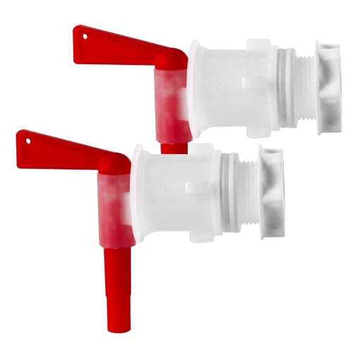 Bucket Spigot 5 Gallon Bucket Spigot, 2 Pack Plastic Bottling Bucket Spigot Fermenting Bucket Spigot for 5 Gallon Bucket Homebrew Wine Making Beer Fermentation Bucket Fermenter - size: 2 Pack